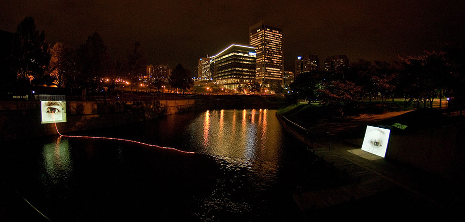 Brian Davis, Sightline (2011), InLight 2011, photo by Terry Brown