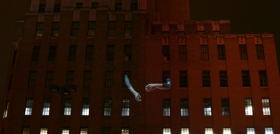 Ed Purver, Show of Hands, InLight 2009, photo by the artist